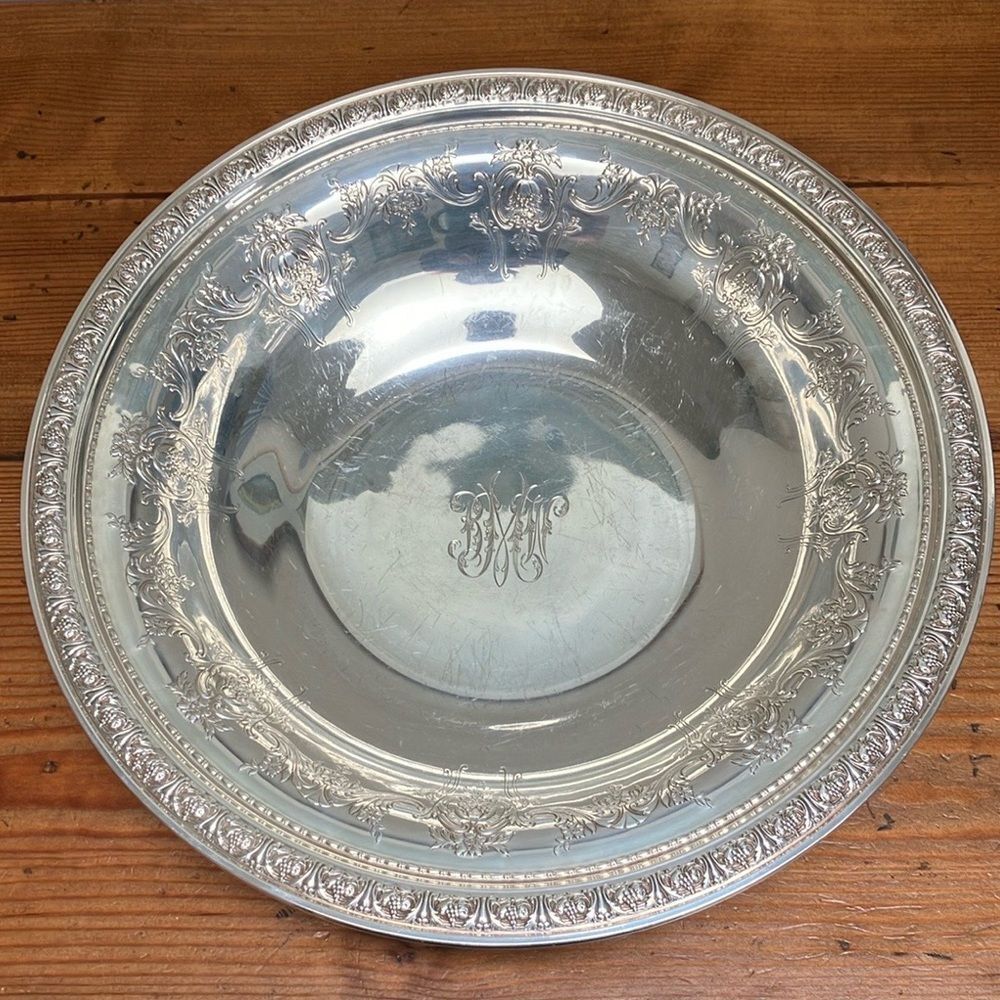 Gorham Sterling Silver Monogrammed King Edward Fruit Bowl #378